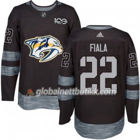 Nashville Predators Hockeydrakt Kevin Fiala 22 1917-2017 100th Anniversary Svart Adidas Authentic - Herre
